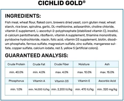 حبيبات Hikari® Cichlid Gold™ العائمة للحيوانات الأليفة، متوسطة، 3.5 أونصة (100 جم) in Saudi Arabia