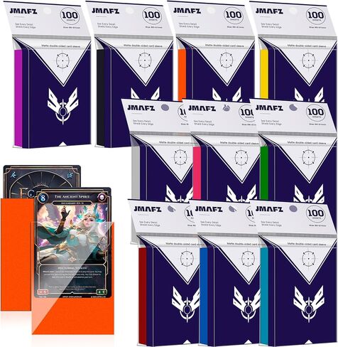 1000 Count Card Sleeves, MTG Card Sleeves for Standard Cards, 10 Colors Trading Cards Sleeves Fit for TCG, Baseball, Football Card, Sports Cards, Game Cards in Saudi Arabia