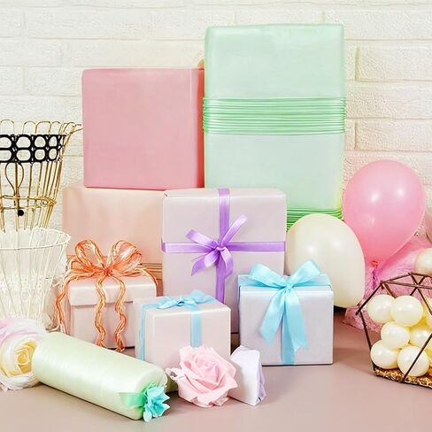 30 Sheets 6 Metallic Colorful Tissue Paper 20" x 14" Bulk Wrapping Paper for Gift Wrapping and Crafts in Saudi Arabia