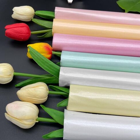 30 Sheets 6 Metallic Colorful Tissue Paper 20" x 14" Bulk Wrapping Paper for Gift Wrapping and Crafts in Saudi Arabia