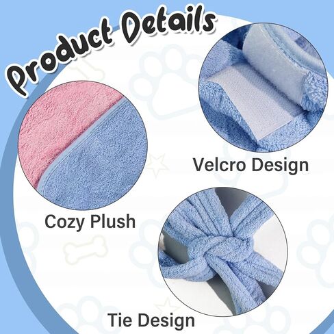 Pet Bathrobe for Dogs and Cats, Soft Polyester Dog Towel Robe to Keep Pets Dry After Bath, Swimming, Grooming, Thick Absorbent Pet Bath Towel for Four Season Use (Pink, Large) in Saudi Arabia