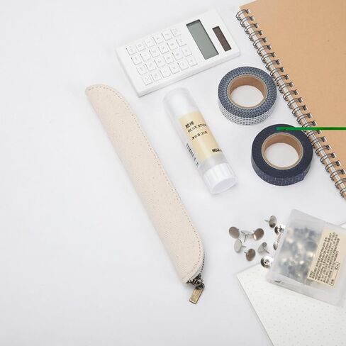 Canvas Pencil Case Cartucheras De Maquillaje Pure Color Simple Mini (Black, S) in Saudi Arabia