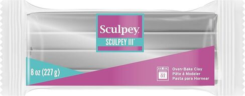 Sculpey III Polymer Oven-Bake Clay, Silver, Non Toxic, 8 oz. bar in Saudi Arabia