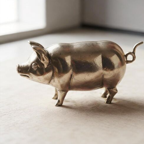 Antique-Inspired Pig Tape Measure Retractable Portable Metal Soft Ruler for Body Sewing Craft Quilting Pocket Tool Gift for Crafters in Saudi Arabia