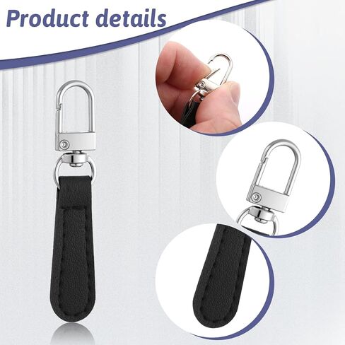 8 PCS Zipper Pull Replacement for Small Holes Zippers Leather Handle Detachable Replacement Zipper Pull for Luggage, Backpacks, Suitcases, Jackets, Purses, Handbags(5colors) in Saudi Arabia