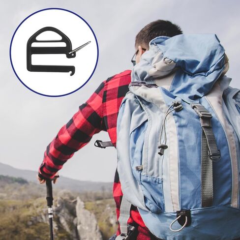 8 Pack Backpack Buckle Replacement, 25mm/1in Replacement Buckles for Backpacks, Strap Clips with Open Lock for Backpack Bag Outdoor Equipment in Saudi Arabia