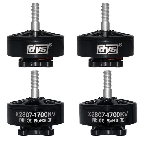 محرك DYS 4 قطع X2807 1300KV 1700KV FPV بدون فرشاة، محرك 6S بدون طيار لإطار طائرة بدون طيار 7,8 بوصة FPV إطار سباق كوادكوبتر محرك متعدد الدوار بدون طيار (X2807 1300KV 4 قطع) in Kuwait