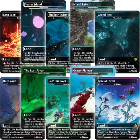 Magic The Gathering [Subnautica Fetch Land Proxy Set] Complete 10-Card Matte Pack in Saudi Arabia