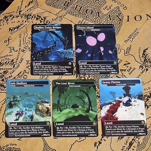 Magic The Gathering [Subnautica Fetch Land Proxy Set] Complete 10-Card Matte Pack in Saudi Arabia