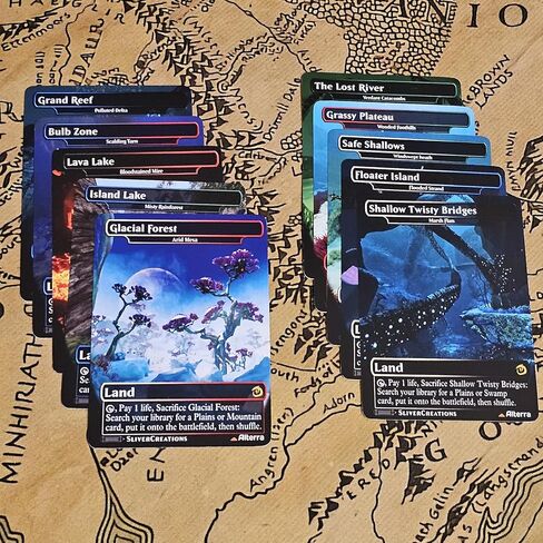 Magic The Gathering [Subnautica Fetch Land Proxy Set] Complete 10-Card Matte Pack in Saudi Arabia