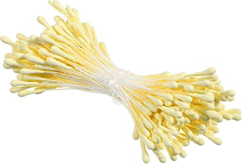 420 قطعة من أسدية الزهور للحرف اليدوية، 3 مم لصناعة الزهور، سداة لؤلؤ مزدوجة الرأس لتزيين بطاقات الزفاف بنفسك وتزيين سجل القصاصات in Kuwait