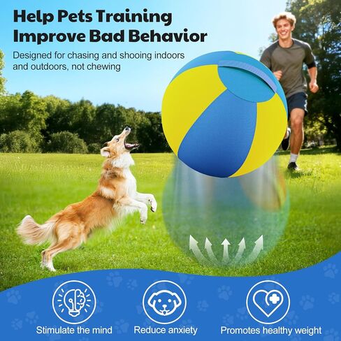 كرة الرعي للكلاب مقاس 25 بوصة من Happypaw - مقاومة معززة للمضغ ومواد شديدة التحمل، لعبة متينة للكلاب، معدات خفة الحركة للرعاة الأستراليين والماشية والكولي الحدودية والسلالات الصغيرة والمتوسطة in Kuwait