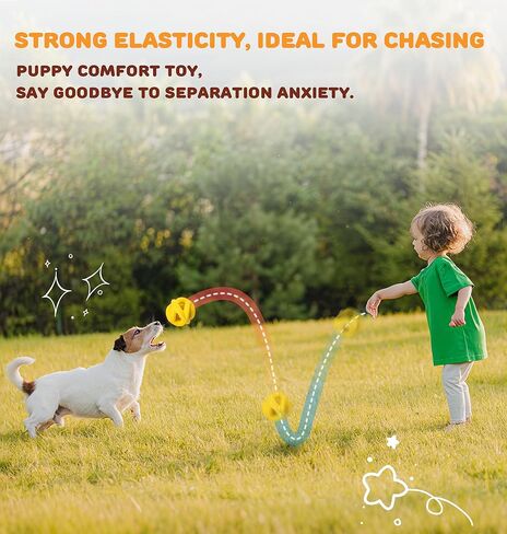 Interactive Dog Toys for Aggressive Chewers-Natural Rubber Chew Toys to Keep Them Busy, Safe for Most Breeds,Dog Chew Toy for Anxiety Relief, Fetch Training, Hand/Machine Washable,Lemon in Saudi Arabia