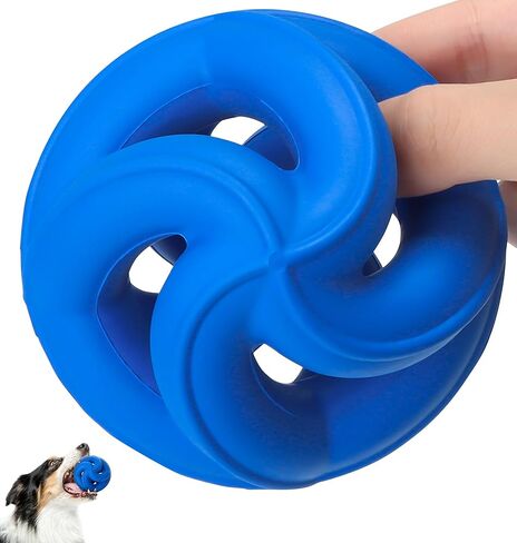 Interactive Dog Toys for Aggressive Chewers-Natural Rubber Chew Toys to Keep Them Busy, Safe for Most Breeds,Dog Chew Toy for Anxiety Relief, Fetch Training, Hand/Machine Washable,Lemon in Saudi Arabia