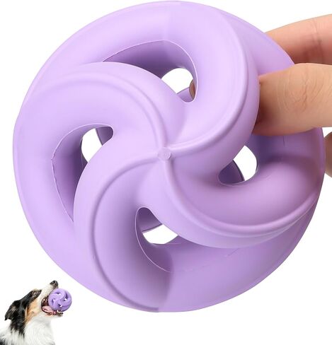 Interactive Dog Toys for Aggressive Chewers-Natural Rubber Chew Toys to Keep Them Busy, Safe for Most Breeds,Dog Chew Toy for Anxiety Relief, Fetch Training, Hand/Machine Washable,Lemon in Saudi Arabia