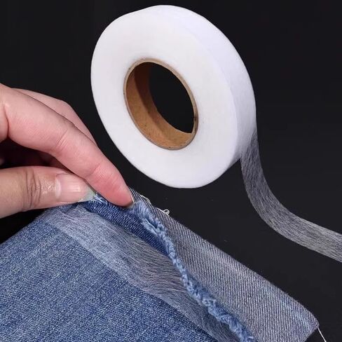 Hot Melt Double Sided Mesh Tape, 0.79 Inch x 213 Feet (2559 Inch) Adhesive Fabric Lining with Non-Woven Backing, Strong Bond for Carpets, Rugs, Crafts, DIY Projects and Multi-Surface Mounting in Saudi Arabia