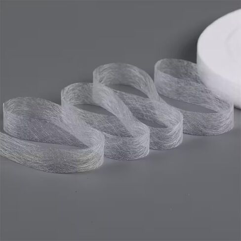 Hot Melt Double Sided Mesh Tape, 0.79 Inch x 213 Feet (2559 Inch) Adhesive Fabric Lining with Non-Woven Backing, Strong Bond for Carpets, Rugs, Crafts, DIY Projects and Multi-Surface Mounting in Saudi Arabia