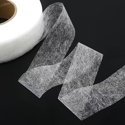 Hot Melt Double Sided Mesh Tape, 0.79 Inch x 213 Feet (2559 Inch) Adhesive Fabric Lining with Non-Woven Backing, Strong Bond for Carpets, Rugs, Crafts, DIY Projects and Multi-Surface Mounting in Saudi Arabia