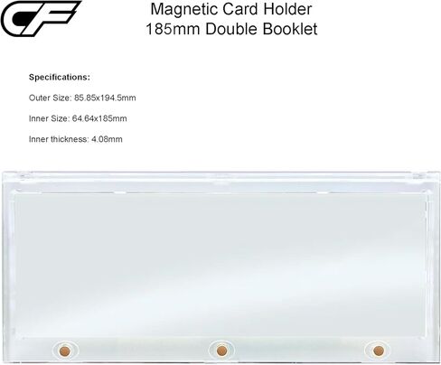 Magnetic One Touch for Horizontal Double Booklet Cards 185mm - Will Fit National Treasures in Saudi Arabia