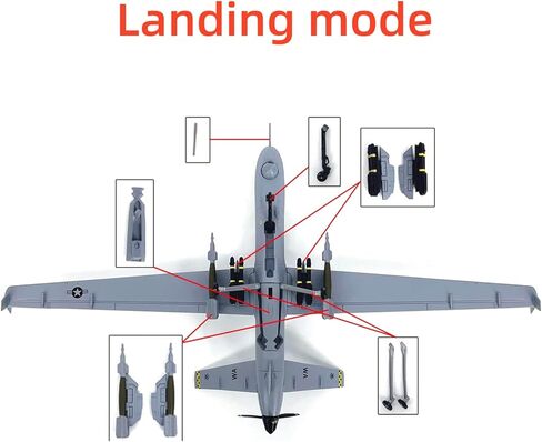 1:72 سبيكة سلاح الجو MQ-9 ريبر الطائرات بدون طيار نموذج طائرة معرض علوم الطيران in Kuwait