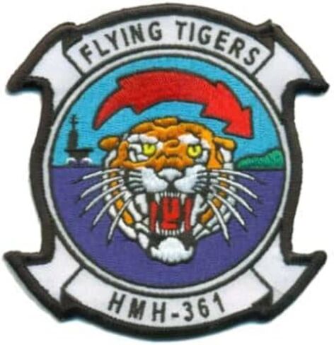 HMH-361 Flying Tigers Squadron Patch – with Hook and Loop, 4.5" in Saudi Arabia