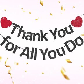 Thank You Banner Appreciation Banner for Appreciation Decorations Teacher Thanks Volunteer Events Office School Organization Thank You Parties (Rose Gold) in Saudi Arabia