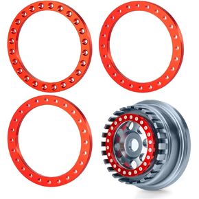 4PCS Aluminum Beadlock Wheel Ring for 1/7th UDR Arrma 6S UDR Unlimited Desert Racer RC Crawler Car Upgrade Parts (Titanium) in Kuwait