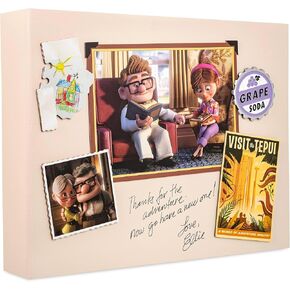 ألبوم صور Carl & Ellie الرسمي من متجر ديزني، Pixar's Up، ارتفاع 23.5 سم × عرض 30 سم، كتاب مقيد بحلقة، يحمل 50 ورقة / 100 صورة in Kuwait