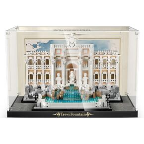 Acrylic Display Case for Lego Trevi Fountain (ONLY Box, NOT Model) Clear Dustproof Display Box Compatible with Lego 21062 Model Set in Kuwait