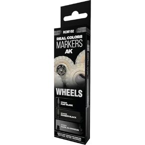 AK REAL COLORS MARKER SET RCM102 WHEELS (3pcs) in Saudi Arabia