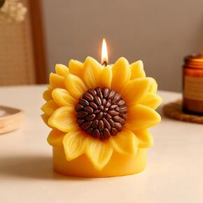 Sunflower Silicone Candle Mold, 3D Unique Flowers Pillar Candle Mold for Candle Making, Epoxy Resin Casting Molds for DIY Resin Craft, Handmade Wax Soap & Home Decoration in Kuwait