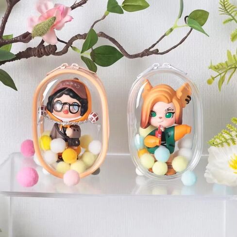 Generic Doll Bag Transparent Storage Case Multicolor Doll Display Out Box PVC Outdoor Bag(Black) in Saudi Arabia
