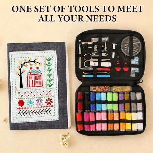 مجموعة كتب غرز التطريز DIY، 106 أنماط تتضمن مجموعة أدوات كاملة وبرامج تعليمية، كتاب غرز التطريز للمبتدئين وعشاق التطريز in Kuwait