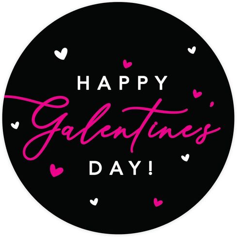 ملصقات Andaz Press مقاس 2 بوصة مستديرة Galentines، ملصقات جالنتين الوردي والأحمر لطيف Happy Galentines Day ملصقات مضادة لعيد الحب لتزيين يوم Galentines هدايا صغيرة للحفلات، 40 حزمة in Saudi Arabia