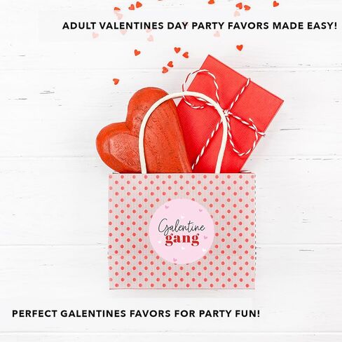 ملصقات Andaz Press مقاس 2 بوصة مستديرة Galentines، ملصقات جالنتين الوردي والأحمر لطيف Happy Galentines Day ملصقات مضادة لعيد الحب لتزيين يوم Galentines هدايا صغيرة للحفلات، 40 حزمة in Saudi Arabia