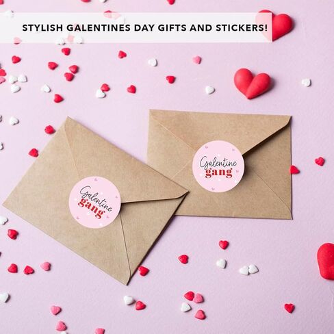 ملصقات Andaz Press مقاس 2 بوصة مستديرة Galentines، ملصقات جالنتين الوردي والأحمر لطيف Happy Galentines Day ملصقات مضادة لعيد الحب لتزيين يوم Galentines هدايا صغيرة للحفلات، 40 حزمة in Saudi Arabia