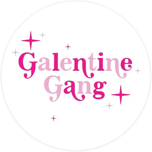 ملصقات Andaz Press مقاس 2 بوصة مستديرة Galentines، ملصقات جالنتين الوردي والأحمر لطيف Happy Galentines Day ملصقات مضادة لعيد الحب لتزيين يوم Galentines هدايا صغيرة للحفلات، 40 حزمة in Saudi Arabia