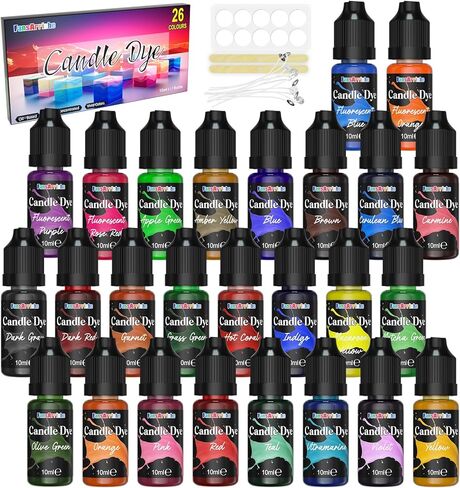FansArriche Candle Dye - 18 Colors Liquid Oil-Based Dye for Candle Wax in Saudi Arabia