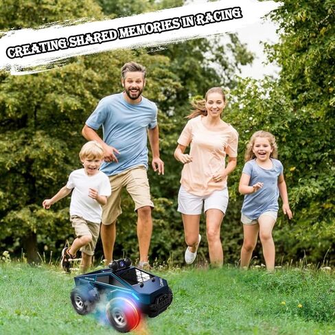 RC Car with Camera, 1/28 RC Monster Truck Toys with 720P HD FPV Camera, High Speed All-Terrain Remote Control Car, Racing Vehicle with Blinking Body Lights for Adults, Kids, Boys, Dual Control Modes in Saudi Arabia