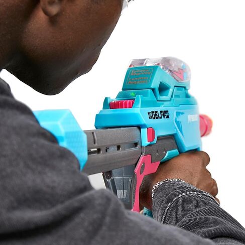 مسدس NERF Pro Gelfire X MrBeast Full Auto Blaster و20,000 طلقة جل فاير، 300 قادوس دائري، بطارية قابلة لإعادة الشحن، نظارات، للأعمار من 14 عامًا فما فوق in Saudi Arabia