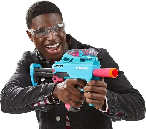 مسدس NERF Pro Gelfire X MrBeast Full Auto Blaster و20,000 طلقة جل فاير، 300 قادوس دائري، بطارية قابلة لإعادة الشحن، نظارات، للأعمار من 14 عامًا فما فوق in Saudi Arabia