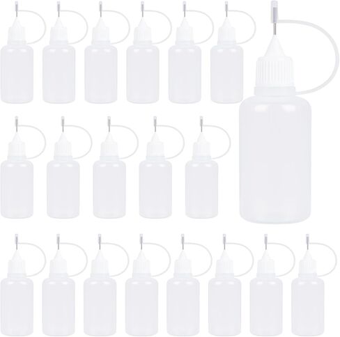 Bantoye 10 Pcs Needle Tip Glue Bottle Applicator DIY Quilling Tool Precision Tip Glue Plastic Liquid Dropper Bottles (30 ml) in Saudi Arabia