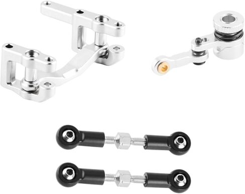 GLOBACT 20T Aluminium Servo Saver with Drag Link and Steering Set Stainless Steel Steering Links for ARRMA Granite Grom Typhon GROM 1/18 1/14 RC Truck Upgrade ARA340203 ARA340208 ARA340202 in Saudi Arabia