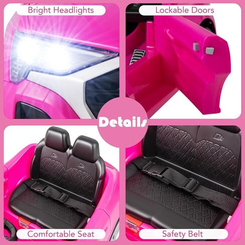 Licensed Audi SQ8 Ride on Car by OLAKIDS, 12V Kids Electric Vehicle with Remote Control, Toddlers Battery Powered Toy with 3 Speeds, Wheels Suspension, Music (Pink) in Saudi Arabia