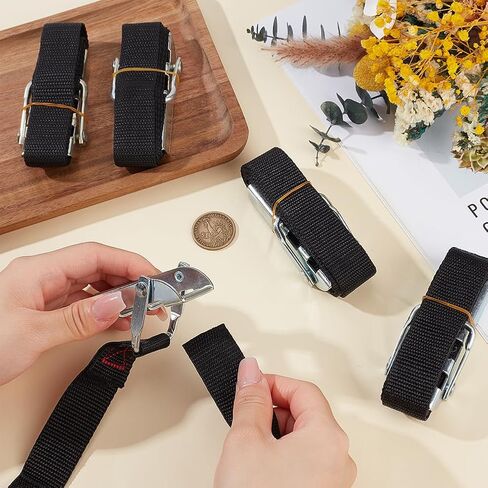 BENECREAT 6pcs Plaster Molds Banding Strap, 50 Inch Long Wrapping Binding Belt, Heavy Duty Fasteners for Potters Ceramic Home Crafters, Pottery Tools Supply in Saudi Arabia