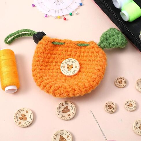 150 PCS Wooden Buttons for Crafts Handmade with Love Buttons 3 Size Craft Decor Wood Button for Sewing,Crafting, DIY Clothing Embellishment Accessories 2 Hole in Kuwait