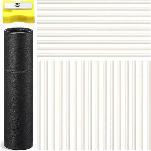 25 Pcs Chalk Pencil Refill Sets for Sewing Pen, 4mm, Tailors Sewing White Chalk Cartridge Refill Fabric Marking for Replacement Pen Quilting Embroidery DIY Crafts in Saudi Arabia