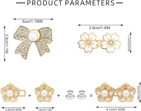 قابل للتعديل بانت الخصر المشدود، زر الجينز مشبك مشبك الخصر للملابس، لا خياطة ولا أدوات أبازيم الزخرفية للانفصال، السراويل الفورية الضبط حزام الخصر للنساء السراويل فضفاضة in Kuwait