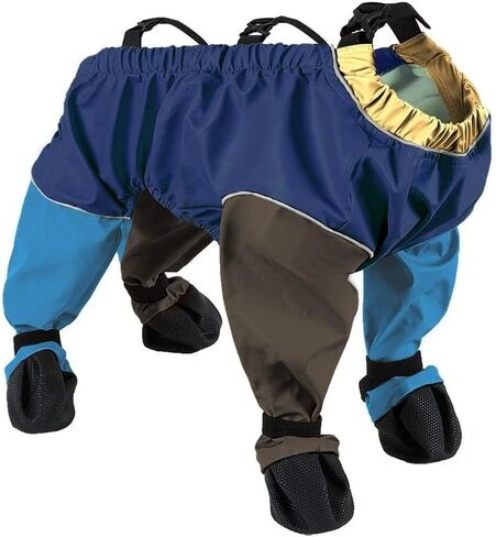 20kg-40kg Dog Paw Boots Leggings Waterproof,Doggie Abdominal Protection Cover Suitable for Medium-Sized to Large Puppies,Tall Dog Boots Anti-Slip & Fall Waterproof Shoes Leggings,for Rainy Days in Saudi Arabia