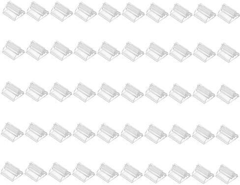 50 Pcs Clear Card Stands, Triangular Display Holders for Game Cards, Photos, Menus, Table Number Signs - Transparent Acrylic Card Holders for Board Games & Decor in Saudi Arabia